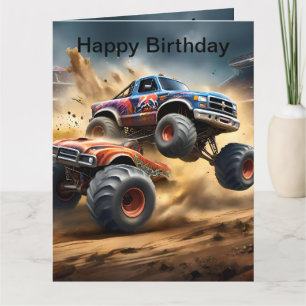 Chaos on Wheels: Monster Truck Smash Derby Card