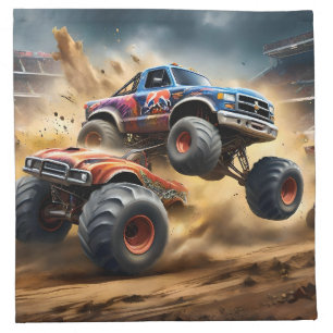 Chaos on Wheels: Monster Truck Smash Derby, Cloth Napkin