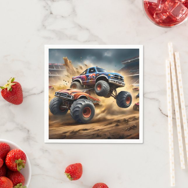 Chaos on Wheels: Monster Truck Smash Derby, Napkins (Insitu)