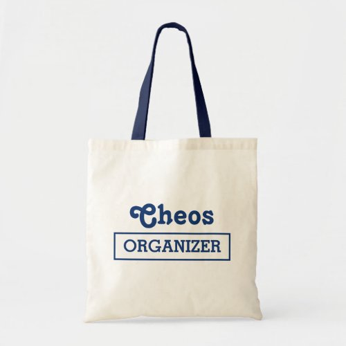 Chaos Organizer Minimalistic fun Typography Design Tote Bag