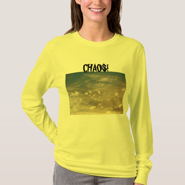 Chaos sky and clouds T-Shirt (Front)