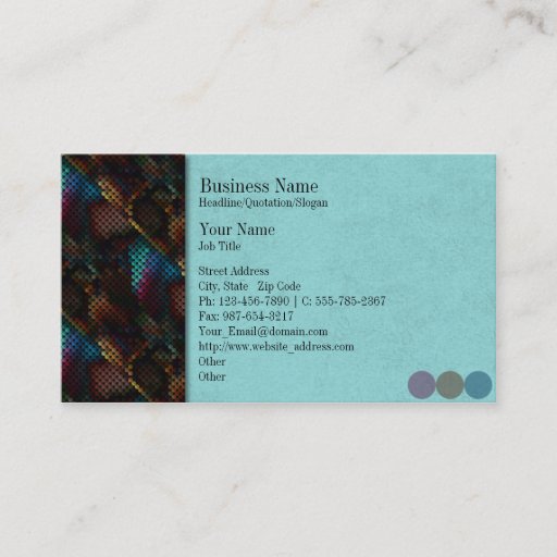 Customizable Chaos Spots Company/Business Card