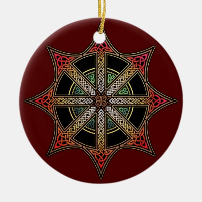 Chaos Star Pendant/Ornament Ceramic Ornament (Front)