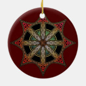 Chaos Star Pendant/Ornament Ceramic Ornament (Back)
