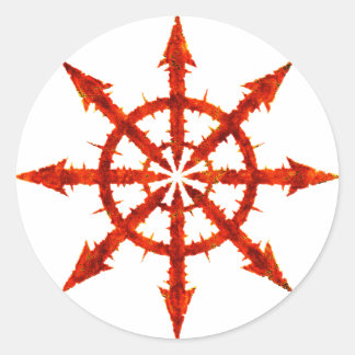 Chaos Symbol Classic Round Sticker