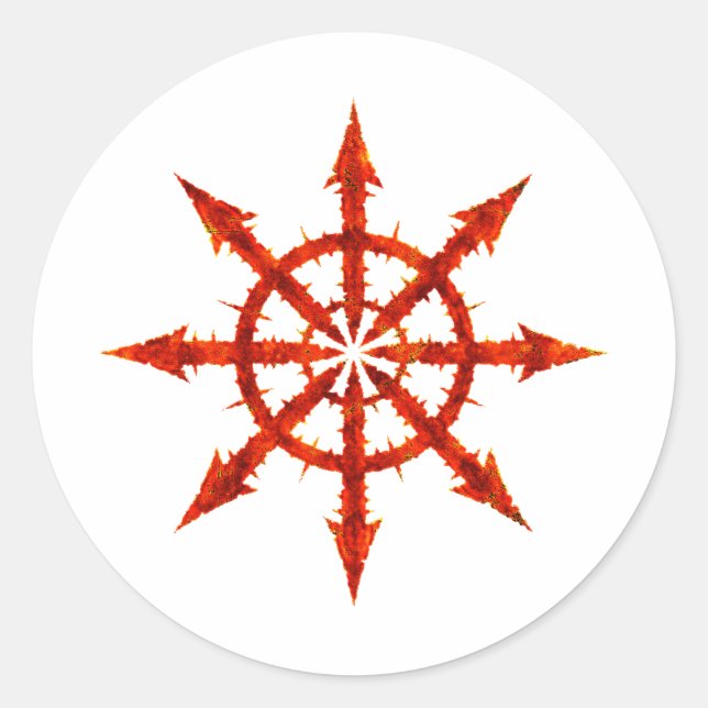 Chaos Symbol Classic Round Sticker (Front)