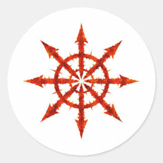 Chaos Symbol Classic Round Sticker