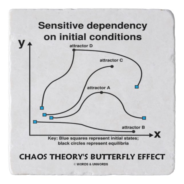Chaos Theory's Butterfly Effect Sensitive Trivet (Front)