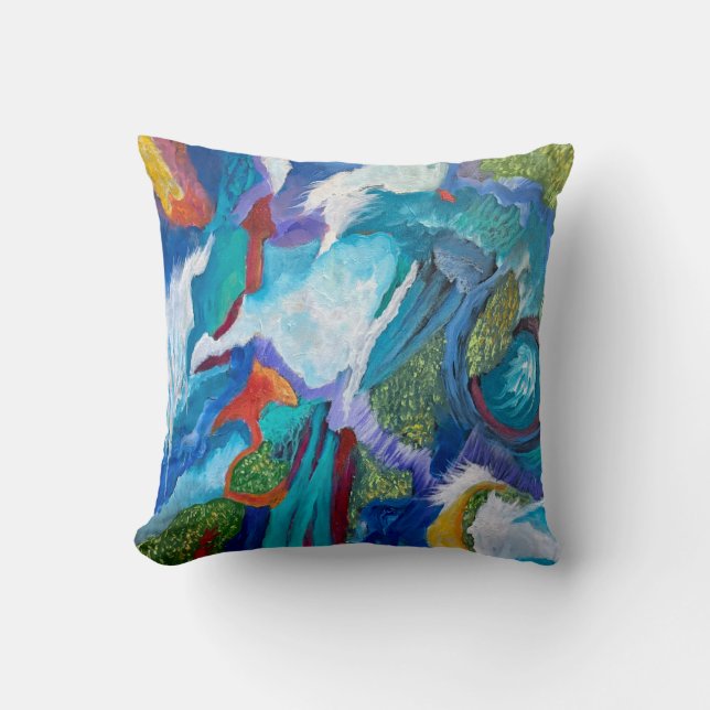 Chaos Throw Pillow (Front)