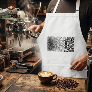 Chaos to Order Abstract Geometric  Adult Apron