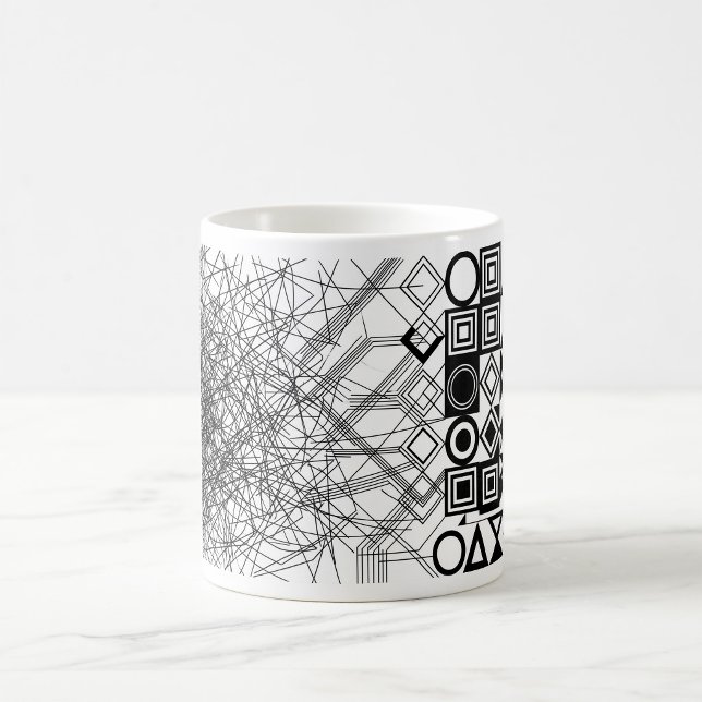 Chaos to Order Abstract Geometric  Coffee Mug (Creator Uploaded)