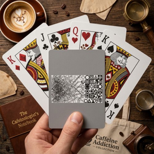 Chaos to Order Abstract Geometric  Poker Cards