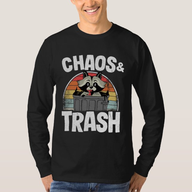 Chaos & Trash Garbage Panda Raccoon  3 T-Shirt (Front)