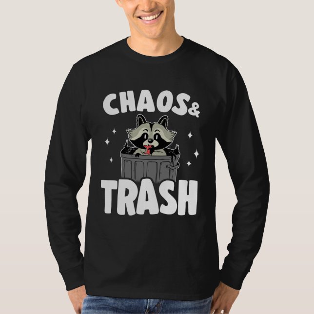 Chaos & Trash Garbage Panda Raccoon  6 T-Shirt (Front)