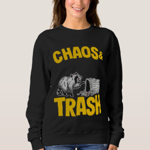 Chaos & Trash Garbage Panda Raccoon Sweatshirt