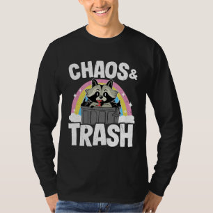 Chaos & Trash Garbage Panda Rainbow Raccoon 2 T-Shirt