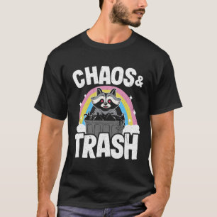 Chaos & Trash Garbage Panda Rainbow Raccoon 6 T-Shirt