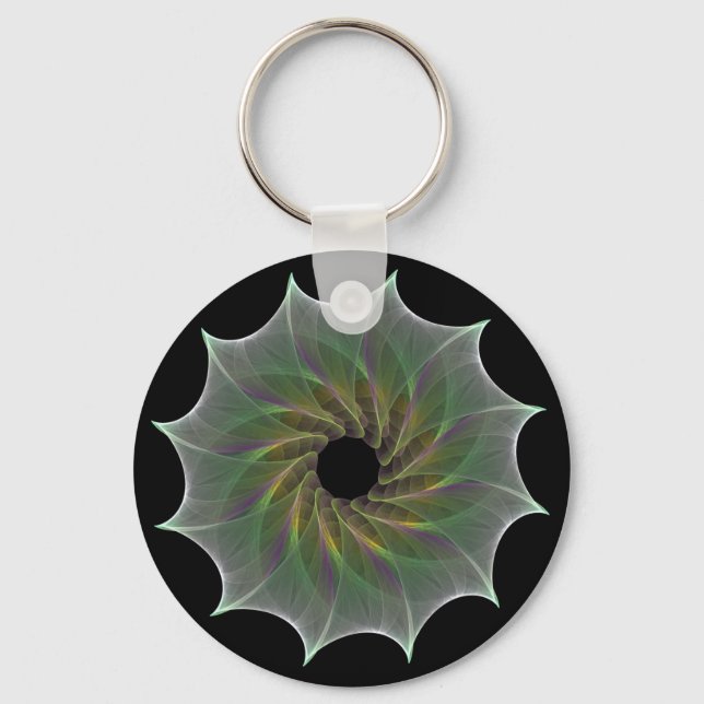 chaotic attraction keychain (Front)