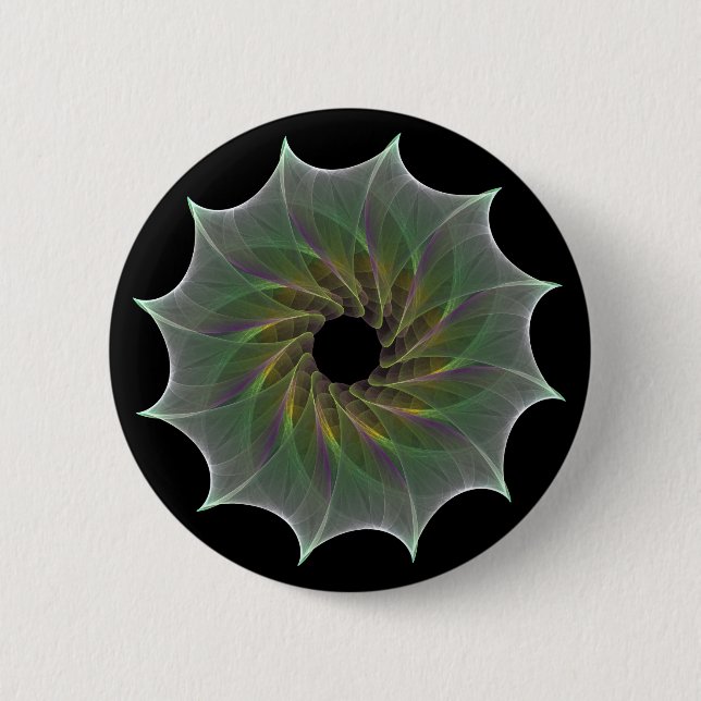 chaotic attraction pinback button (Front)