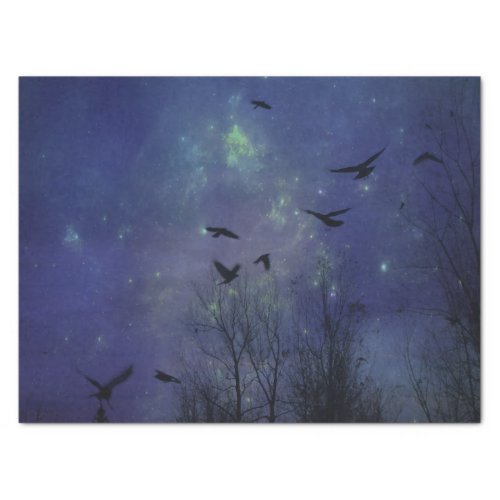 Chaotic Blue Night Tissue Paper