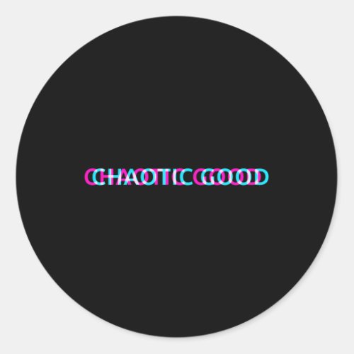Chaotic Classic Round Sticker