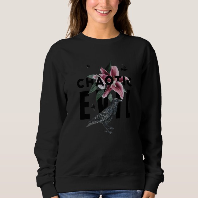 Chaotic Evil Crow Sweatshirt (Front)