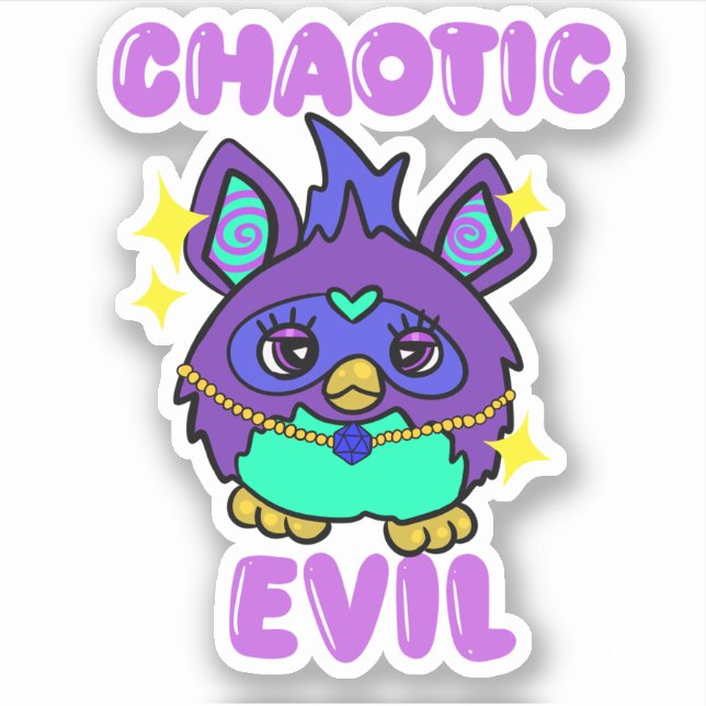 Chaotic Evil Furb Sticker (Front)