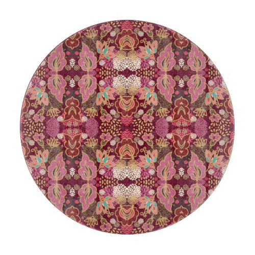 Chaotic Floral Vintage Pattern Cutting Board