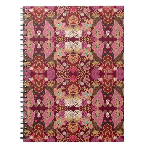 Chaotic Floral Vintage Pattern Notebook
