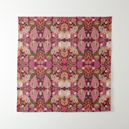 Chaotic Floral Vintage Pattern Tapestry