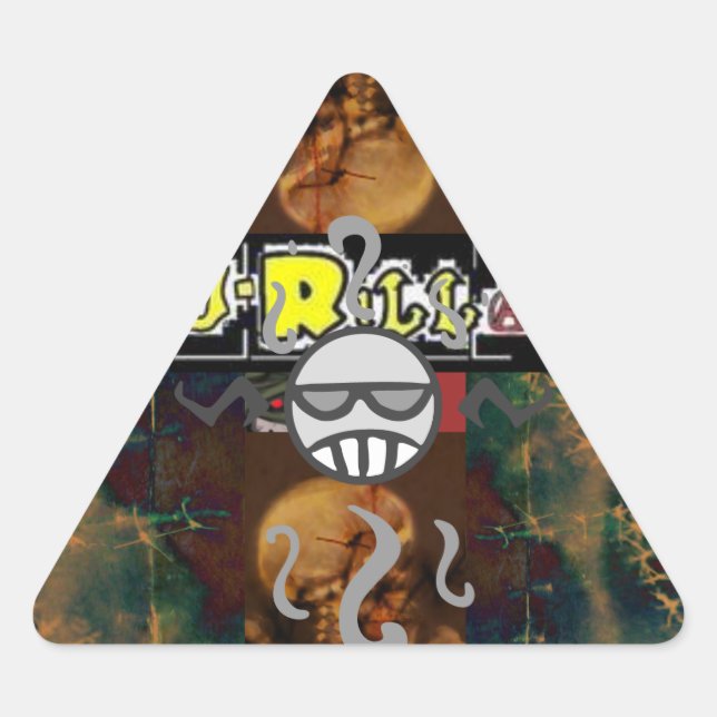 Chaotic J-Rilla and Skull Triangle Sticker (Front)