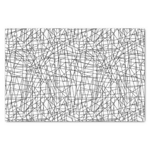 Chaotic lines tissue paper