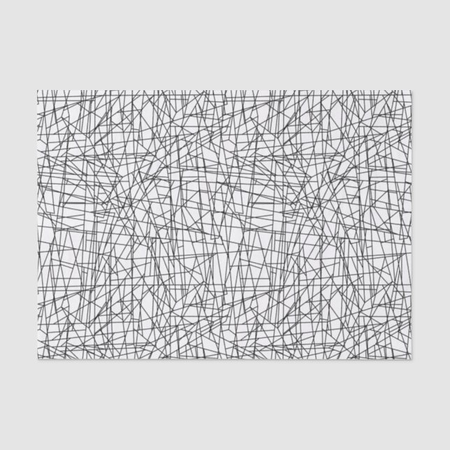 Chaotic lines tissue paper (Front)