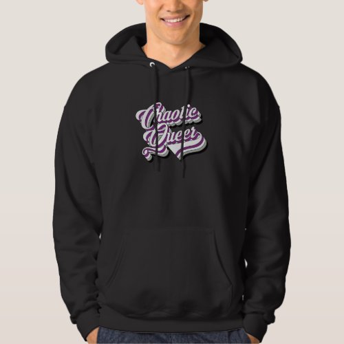 Chaotic Queer LGBT Tabletop Gaming Asexual Ace Fla Hoodie