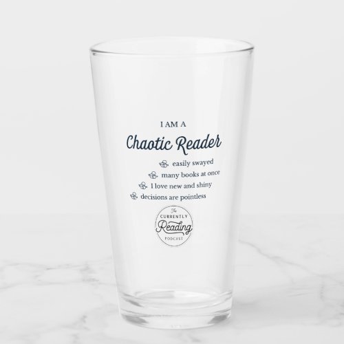 Chaotic Reader Pint Glass