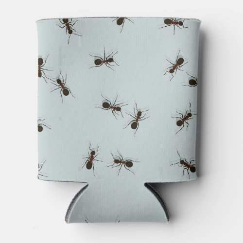 Chaotic Red Ants Stylish Pattern Can Cooler