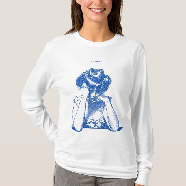 Chaotic – Retro Sketch Style T-Shirt (Front)