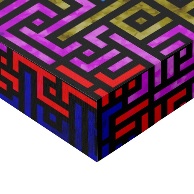 Chaotic Spiral Faux Canvas Print (Corner)