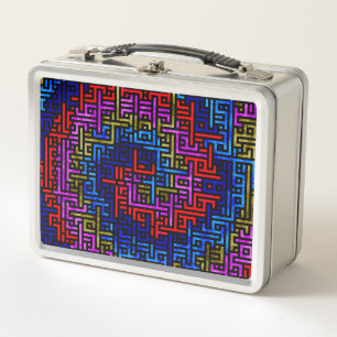 Chaotic Spiral Metal Lunch Box