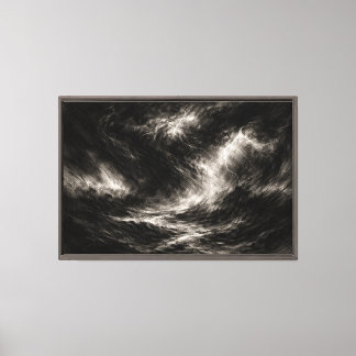 Chaotic Storm Energy Canvas Print