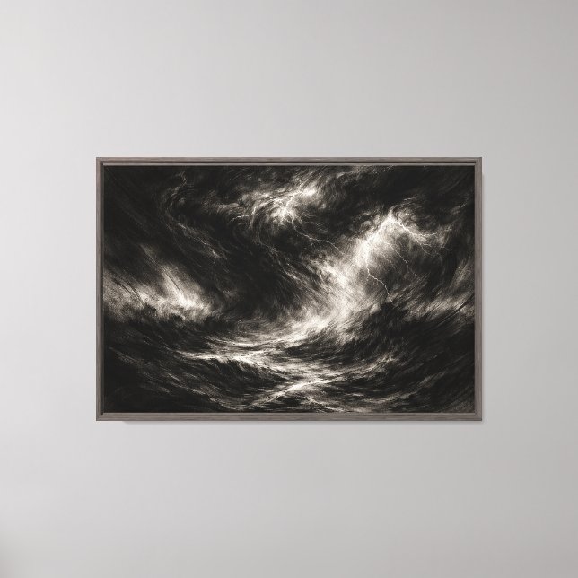 Chaotic Storm Energy Canvas Print (Front)