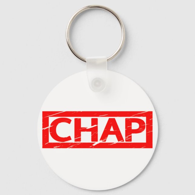 Chap Stamp Keychain (Front)