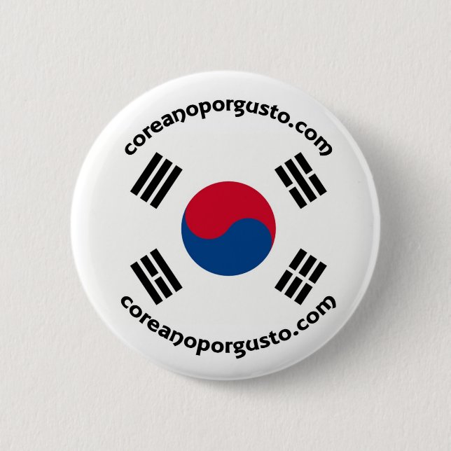 Chapa de Coreano por gusto Button (Front)