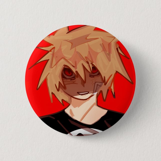 Chapa, Pin decorativo de Bakugou Katsuki. (Front)