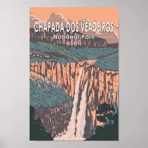 Chapada Dos Veadeiros National Park Brazil Travel Poster