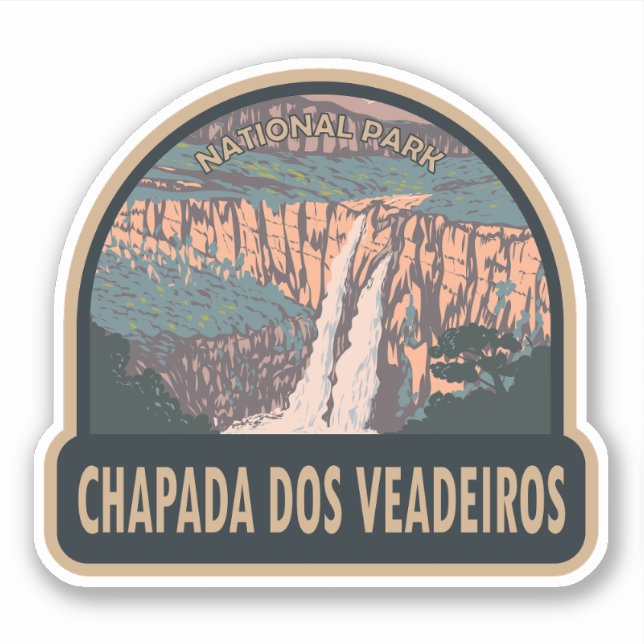 Chapada Dos Veadeiros National Park Brazil Travel Sticker (Front)