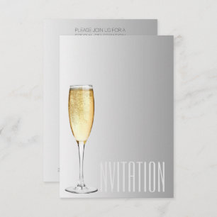 Chapaine Sparkling Wine Glass Gray Vip Invitation