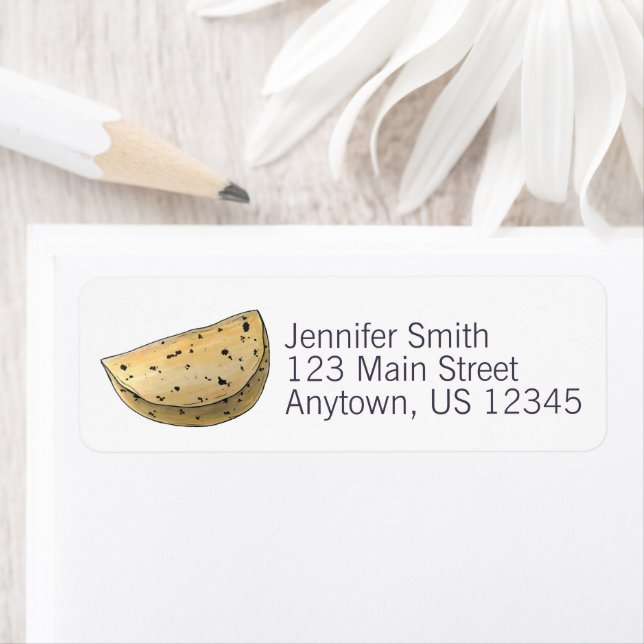 Chapati Roti Indian Food Bread Flatbread Bakery Label (Insitu)