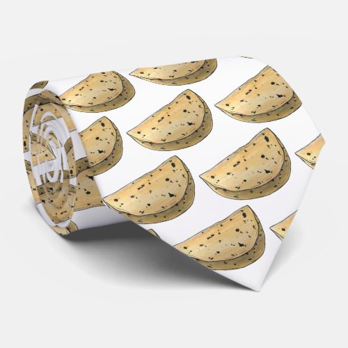 Chapati Roti Indian Food Bread Flatbread Bakery Neck Tie