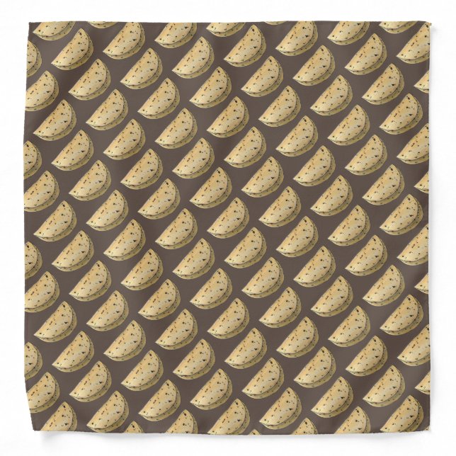 Chapati Roti Indian Food Unleavened Flatbread Bandana (Front)